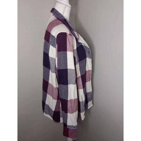 Cabela's outdoor cozy checkered plaid button up shacket xxl - Picture 5 of 8